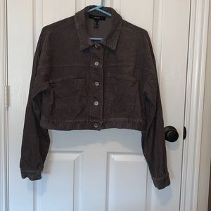 Forever 21 gray corduroy jacket